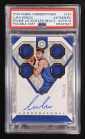 Luka Doncic 2018-19 Panini Cornerstones Player-Worn Jsy Autographs #153 #072/199 RC (PSA Authentic | Autograph Graded 10) at PristineAuction.com