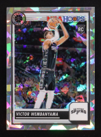 Victor Wembanyama 2023-24 Hoops Premium Stock Ice Prizm #108 RC at PristineAuction.com