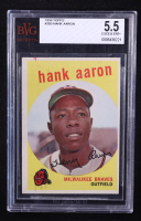 Hank Aaron 1959 Topps #380 (BVG 5.5) at PristineAuction.com