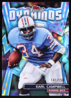 Earl Campbell 2024 Finest Dynamos Sky Blue Refractors #DYN20 #141/150 at PristineAuction.com