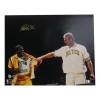Larry Bird & Magic Johnson Signed 16x20 Photo (Beckett) at PristineAuction.com