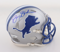 Barry Sanders Signed Lions Throwback Alternate Speed Mini Helmet (TriStar) at PristineAuction.com