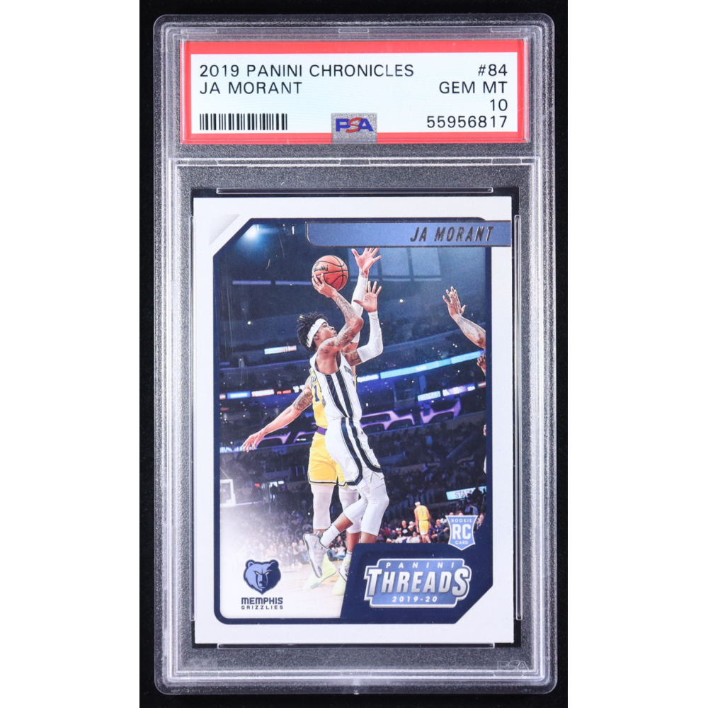 Ja Morant 2019-20 Panini Chronicles #84 RC (PSA 10) at PristineAuction.com