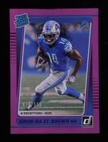 Amon-Ra St. Brown 2021 Donruss Season Stat Line #284 #070/500 RR RC at PristineAuction.com