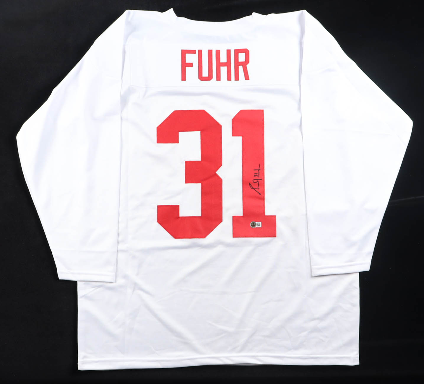 Grant Fuhr Signed Jersey (Beckett) at PristineAuction.com Grant Fuhr Signed Jersey (Beckett) at PristineAuction.com