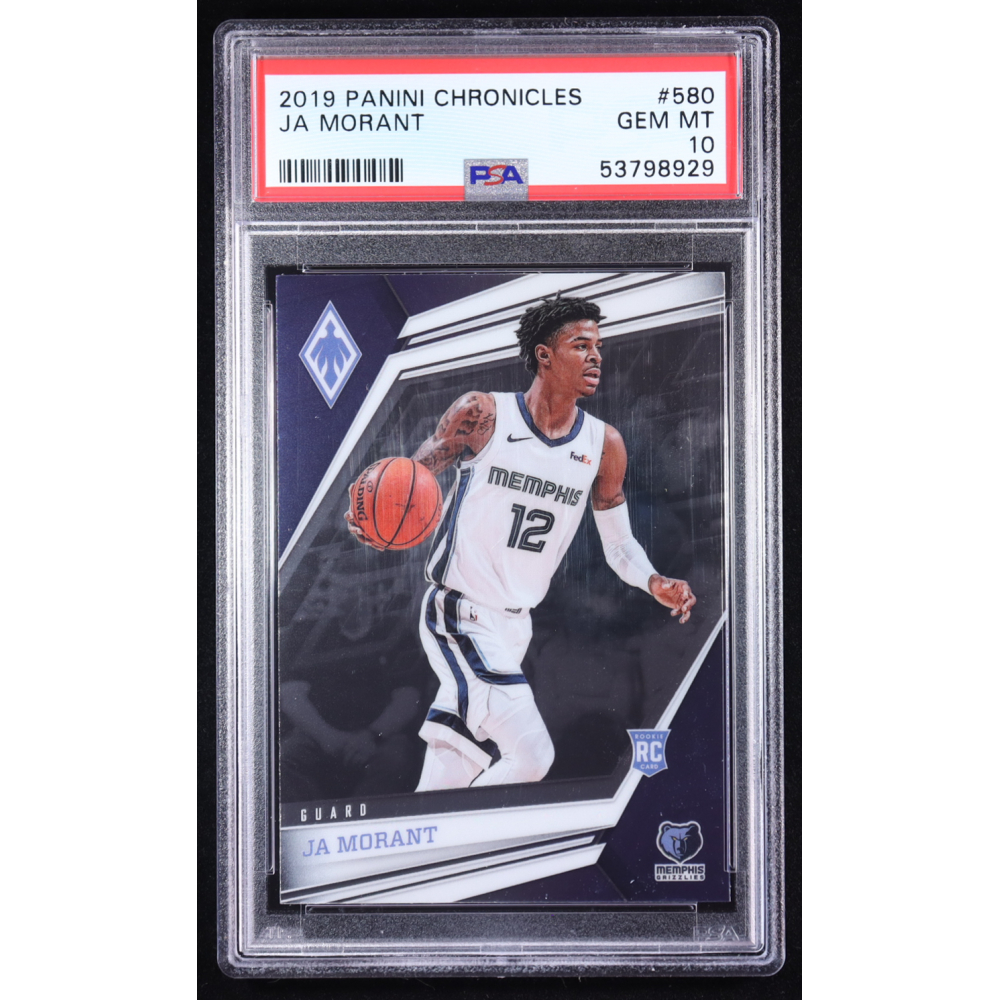 Ja Morant 2019-20 Panini Chronicles #580 RC (PSA 10) at PristineAuction.com