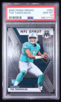 Tua Tagovailoa 2020 Panini Mosaic Debut #262 RC (PSA 10) at PristineAuction.com