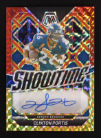Clinton Portis 2024 Panini Mosaic Showtime Signatures Choice Fusion Red and Yellow #20 at PristineAuction.com