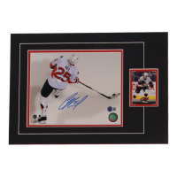 Chris Neil Signed Senators Custom Matted Photo Display (Beckett) at PristineAuction.com