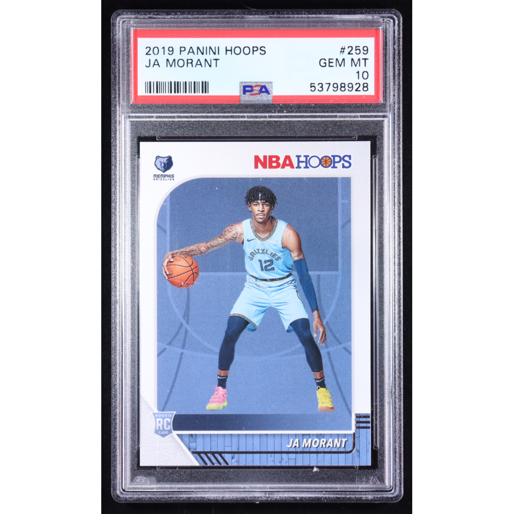 Ja Morant 2019-20 Hoops #259 RC (PSA 10) at PristineAuction.com