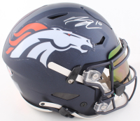 Bo Nix Signed Broncos Full-Size Authentic On-Field Speedflex Helmet With Visor (Beckett) at PristineAuction.com