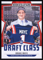 Drake Maye 2024 Rookies and Stars Draft Class #3 RC at PristineAuction.com