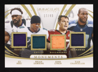 Ed Reed / Brian Dawkins / John Lynch / Kam Chancellor 2025 Immaculate Collection Immaculate Monuments #8 #17/49 at PristineAuction.com