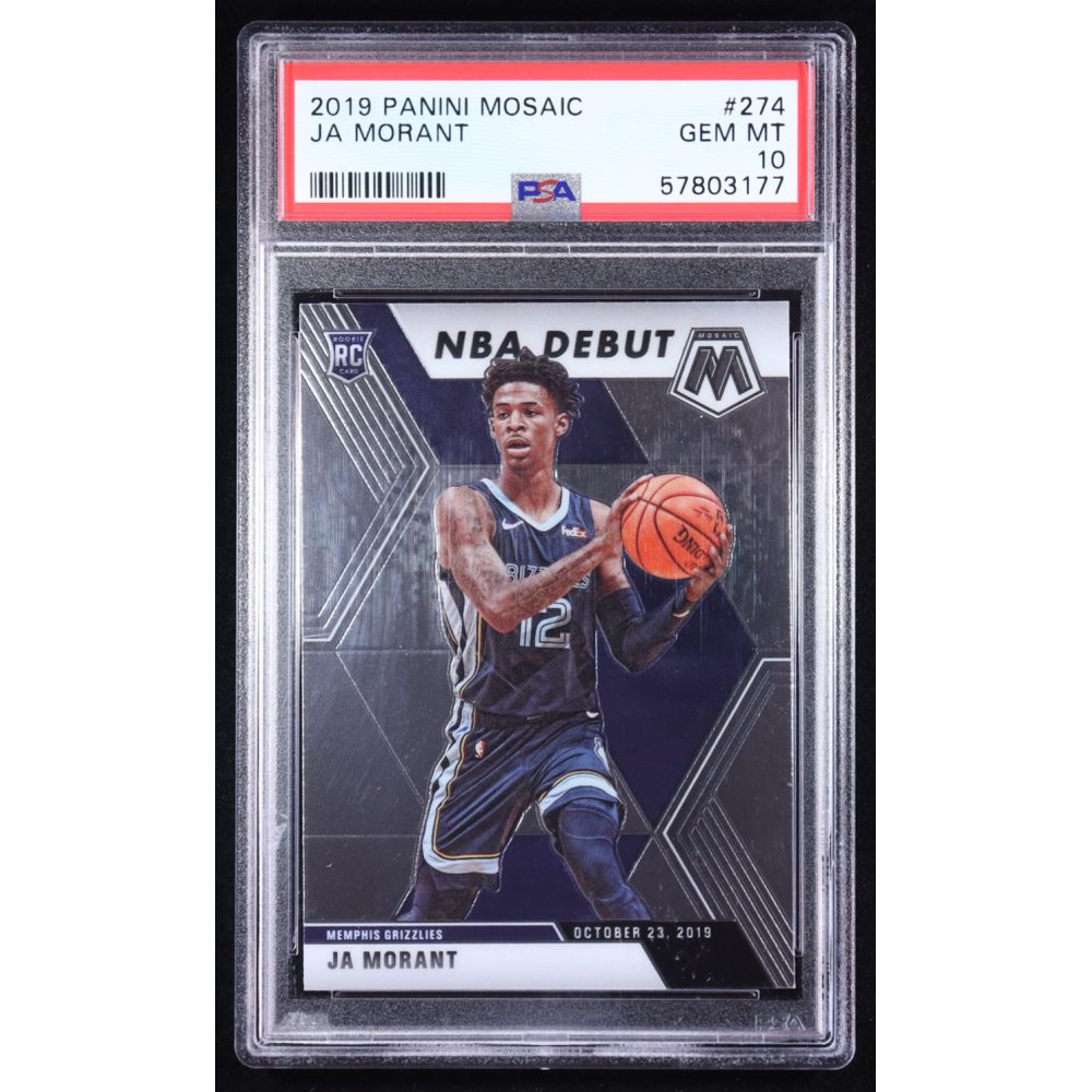 Ja Morant 2019-20 Panini Mosaic #274 RC (PSA 10) at PristineAuction.com
