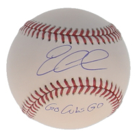Edward Cabrera Signed OML Baseball Inscribed "Go Cubs Go" (Wilder) at PristineAuction.com