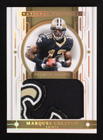 Marques Colston 2023 Panini National Treasures Framed Fabric Holo Gold #41 #5/10 at PristineAuction.com