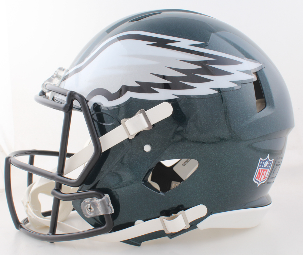 Dallas Goedert Signed Eagles Full-Size Authentic On-Field Speed Helmet Inscribed "XB LIX Champ" (Fanatics) at PristineAuction.com Dallas Goedert Signed Eagles Full-Size Authentic On-Field Speed Helmet Inscribed "XB LIX Champ" (Fanatics) at PristineAuction.com