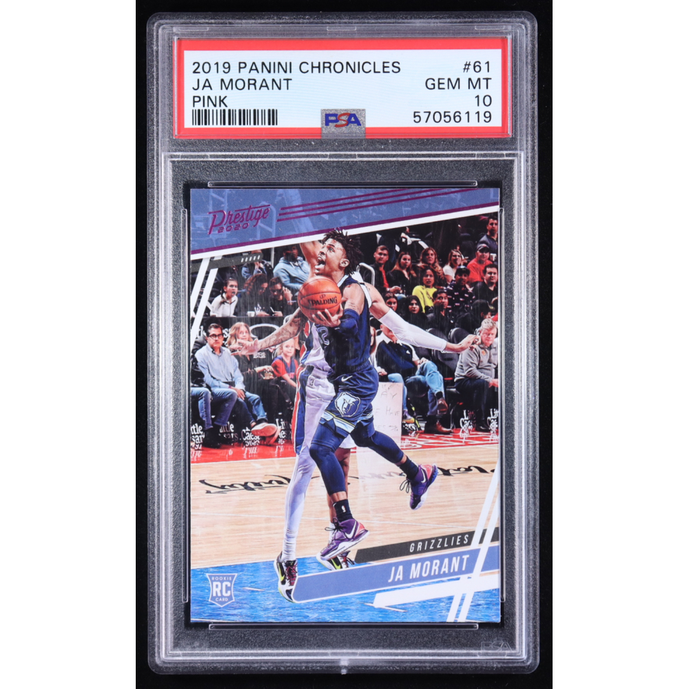 Ja Morant 2019-20 Panini Chronicles Pink #61 RC (PSA 10) at PristineAuction.com