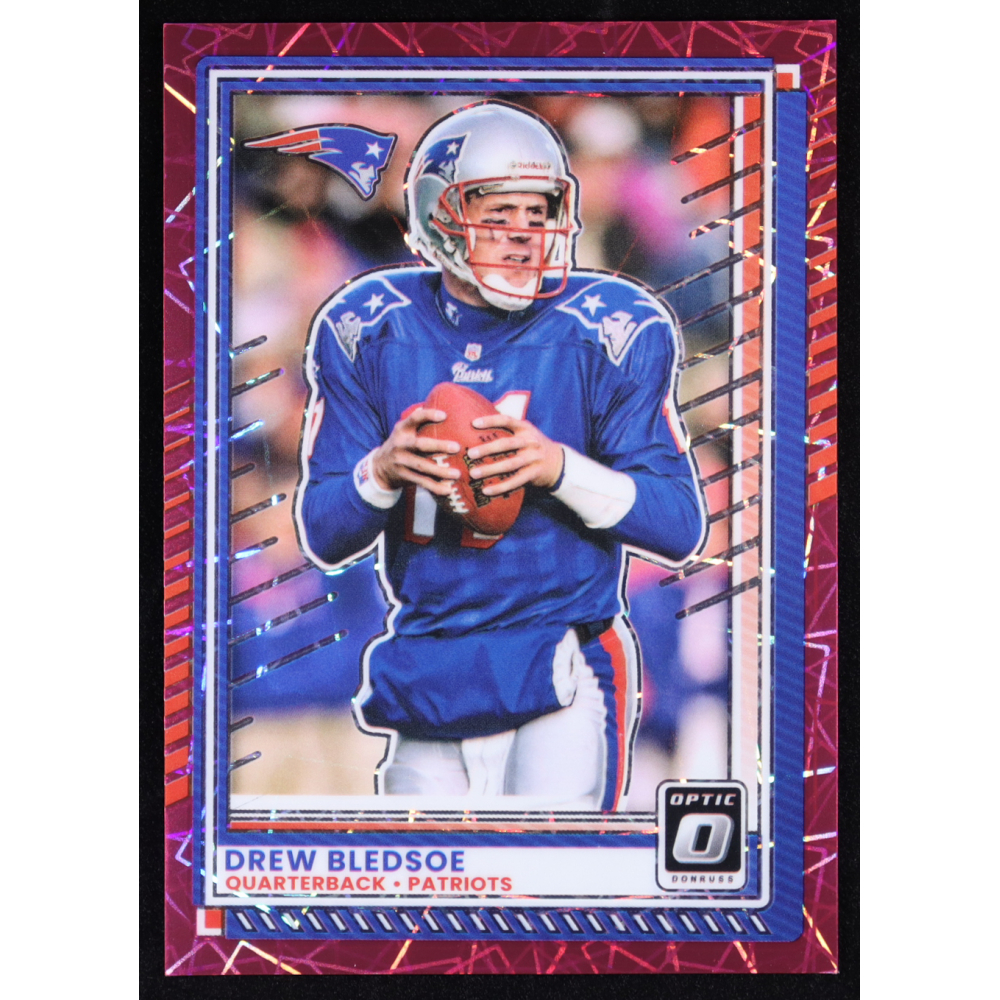 Drew Bledsoe 2025 Panini Donruss Optic Pink Velocity #57 #32/99 at PristineAuction.com