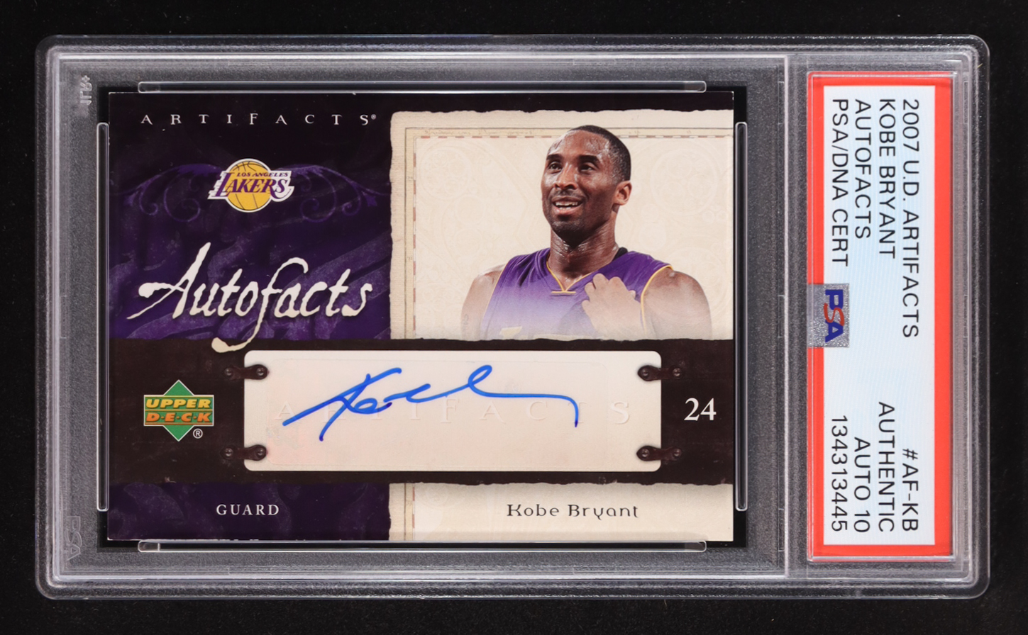 Kobe Bryant 2007-08 Artifacts Autofacts Autographs #AFKB (PSA Authentic | Autograph Graded 10) at PristineAuction.com Kobe Bryant 2007-08 Artifacts Autofacts Autographs #AFKB (PSA Authentic | Autograph Graded 10) at PristineAuction.com