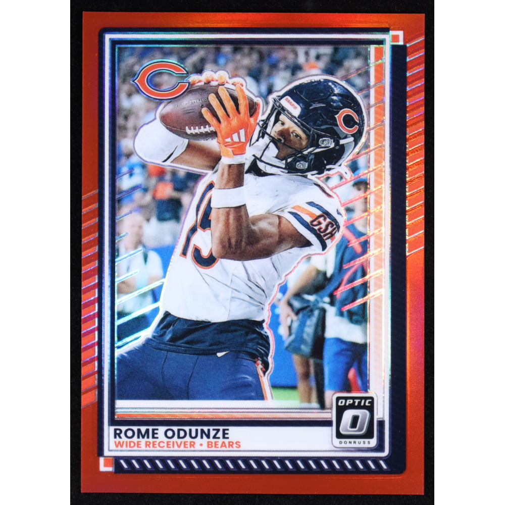 Rome Odunze 2025 Panini Donruss Optic Red #151 #062/149 at PristineAuction.com
