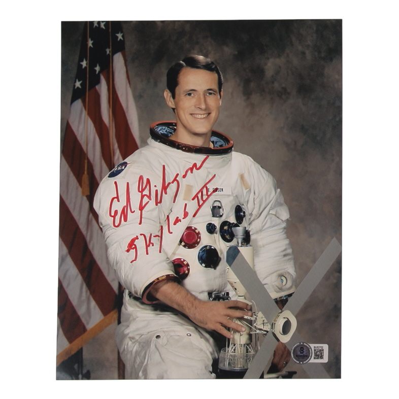 Edward Gibson Signed 8x10 Photo Inscribed "Skylab III" (Beckett) at PristineAuction.com Edward Gibson Signed 8x10 Photo Inscribed "Skylab III" (Beckett) at PristineAuction.com