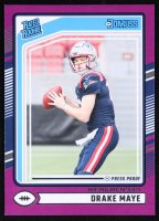 Drake Maye 2024 Panini Donruss Press Proof Purple RR #379 RC at PristineAuction.com