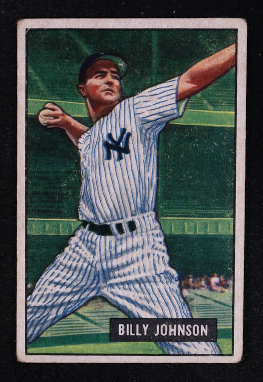 Billy Johnson 1951 Bowman #74 at PristineAuction.com Billy Johnson 1951 Bowman #74 at PristineAuction.com