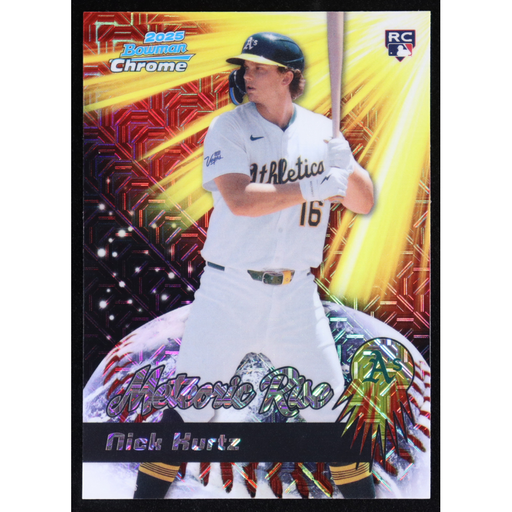 Nick Kurtz 2025 Bowman Chrome Meteoric Rise #MR-7 RC at PristineAuction.com