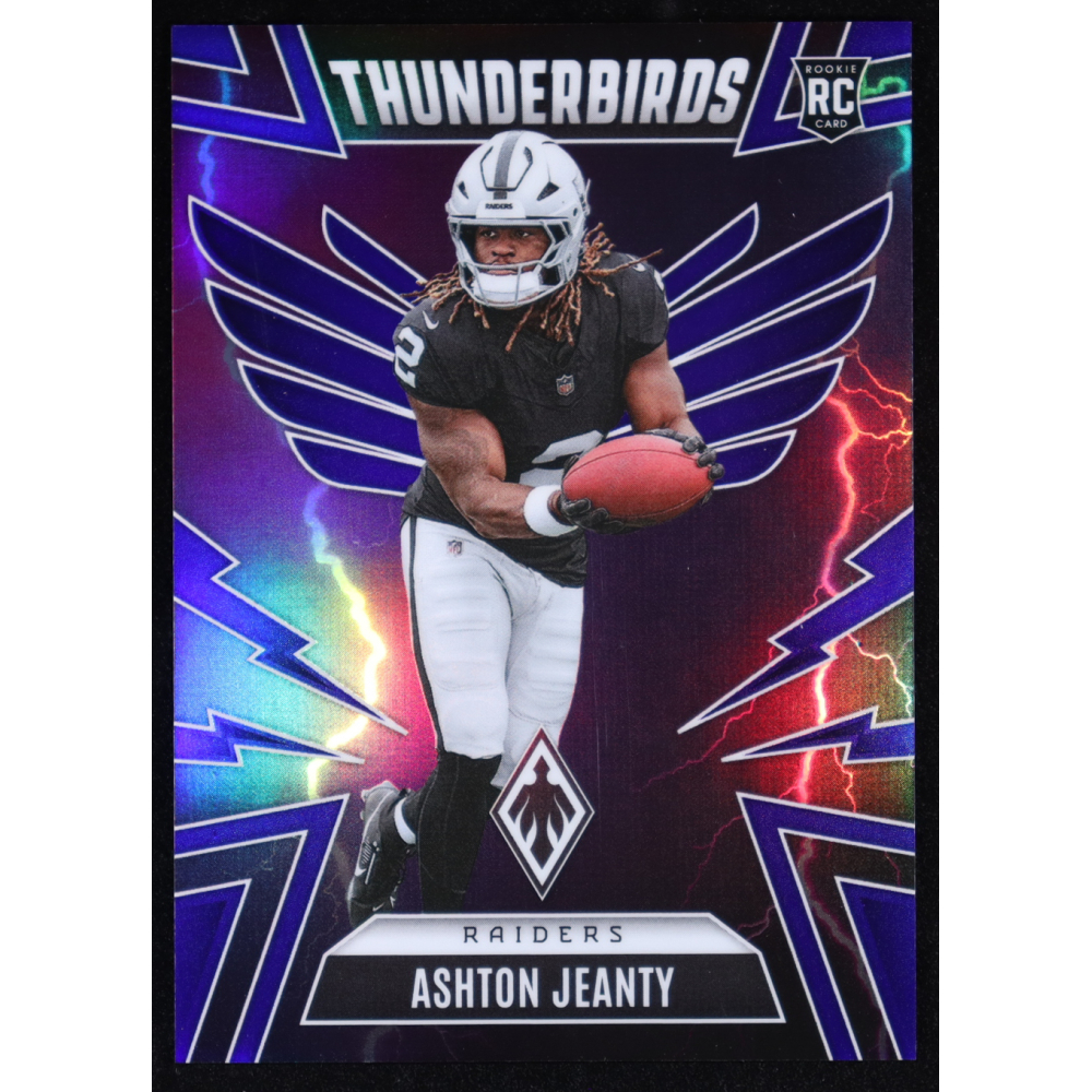 Ashton Jeanty 2025 Panini Phoenix Thunderbirds Blue #27 RC #010/199 at PristineAuction.com