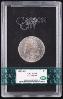 1883-CC Morgan Uncirculated Silver Dollar - Carson City - GSA Treasure (CAC MS62) at PristineAuction.com