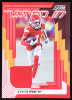 Xavier Worthy 2025 Score Zoned In Jerseys #30 at PristineAuction.com