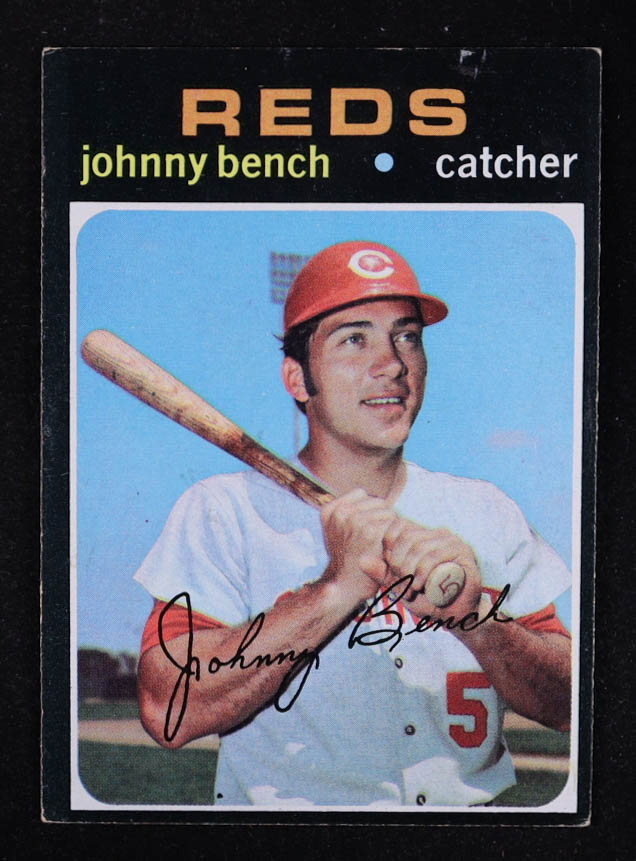 Johnny Bench 1971 Topps #250 at PristineAuction.com Johnny Bench 1971 Topps #250 at PristineAuction.com