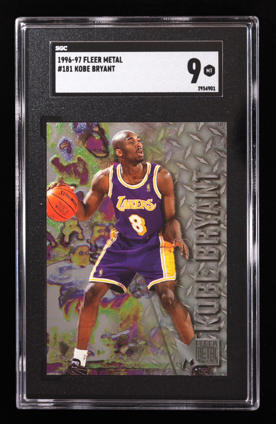 Kobe Bryant 1996-97 Metal #181 RC (SGC 9) at PristineAuction.com Kobe Bryant 1996-97 Metal #181 RC (SGC 9) at PristineAuction.com
