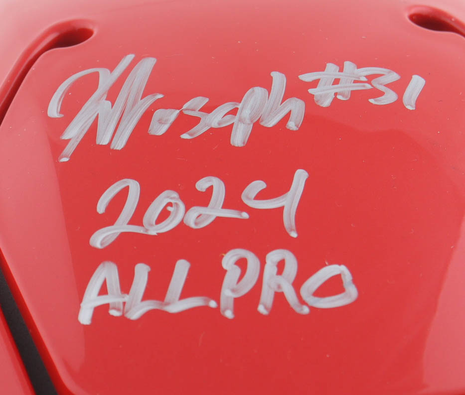 Kerby Joseph Signed Lions Custom Authentic On-Field SpeedFlex Helmet Inscribed "2024 ALL PRO" (JSA) at PristineAuction.com Kerby Joseph Signed Lions Custom Authentic On-Field SpeedFlex Helmet Inscribed "2024 ALL PRO" (JSA) at PristineAuction.com