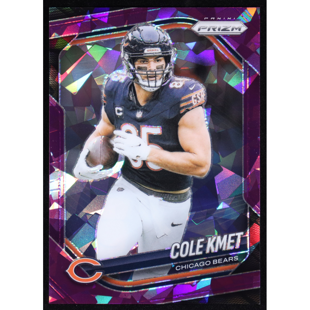 Cole Kmet 2025 Panini Prizm Purple Ice #112 #176/225 at PristineAuction.com