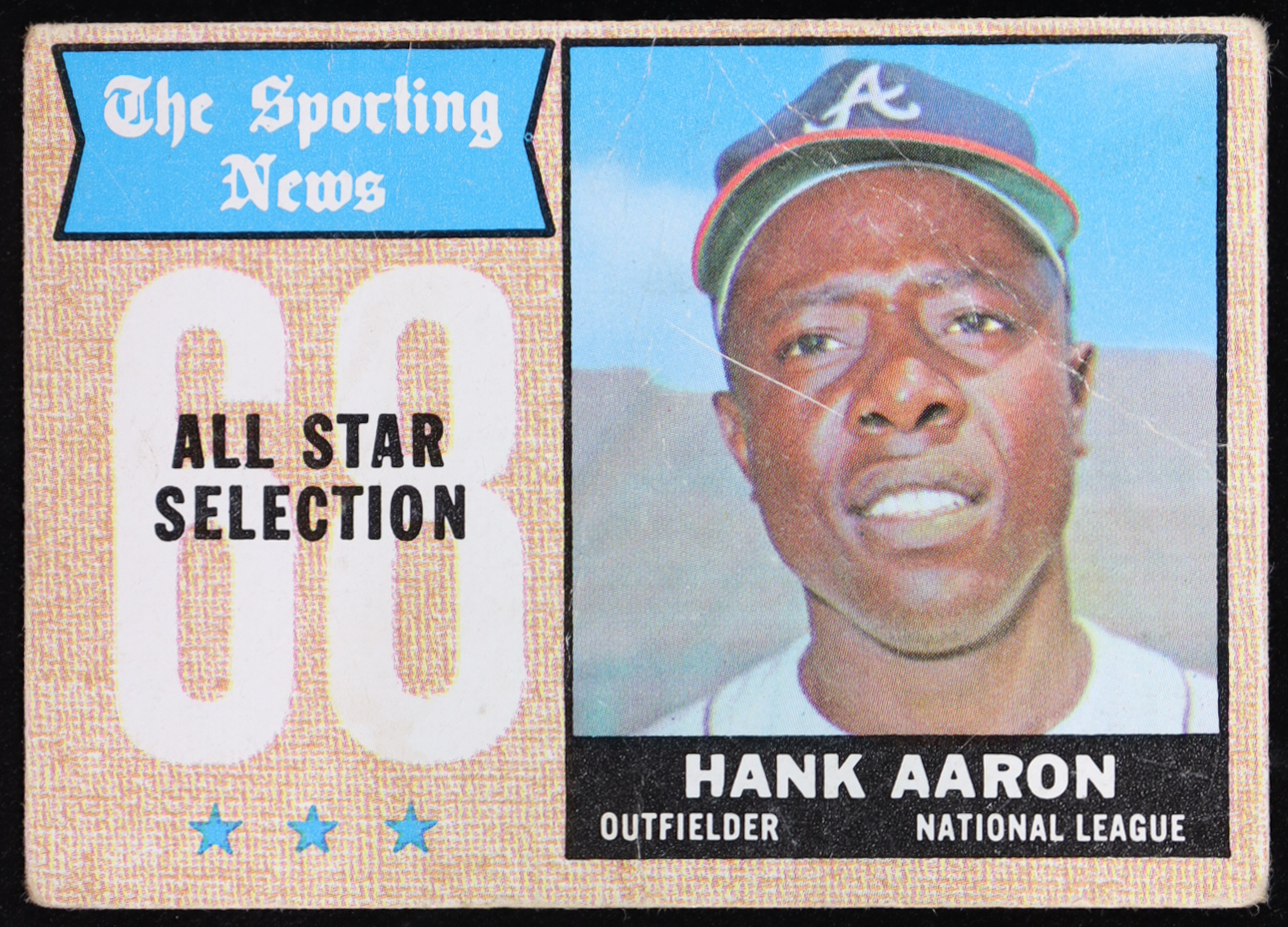Hank Aaron 1968 Topps AS #370 at PristineAuction.com Hank Aaron 1968 Topps AS #370 at PristineAuction.com