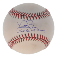 Trevor Bauer Signed OML Baseball Inscribed "2020 NL CY Young" (Wilder) at PristineAuction.com
