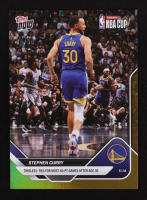 Stephen Curry 2025-26 Topps Now Gold Foil #55 #4/50 at PristineAuction.com