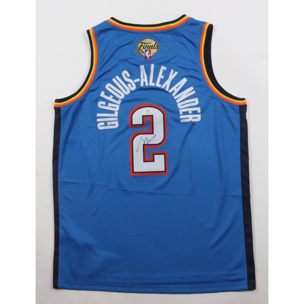 Shai Gilgeous-Alexander Signed Thunder Nike Authentic Jersey (PSA) at PristineAuction.com