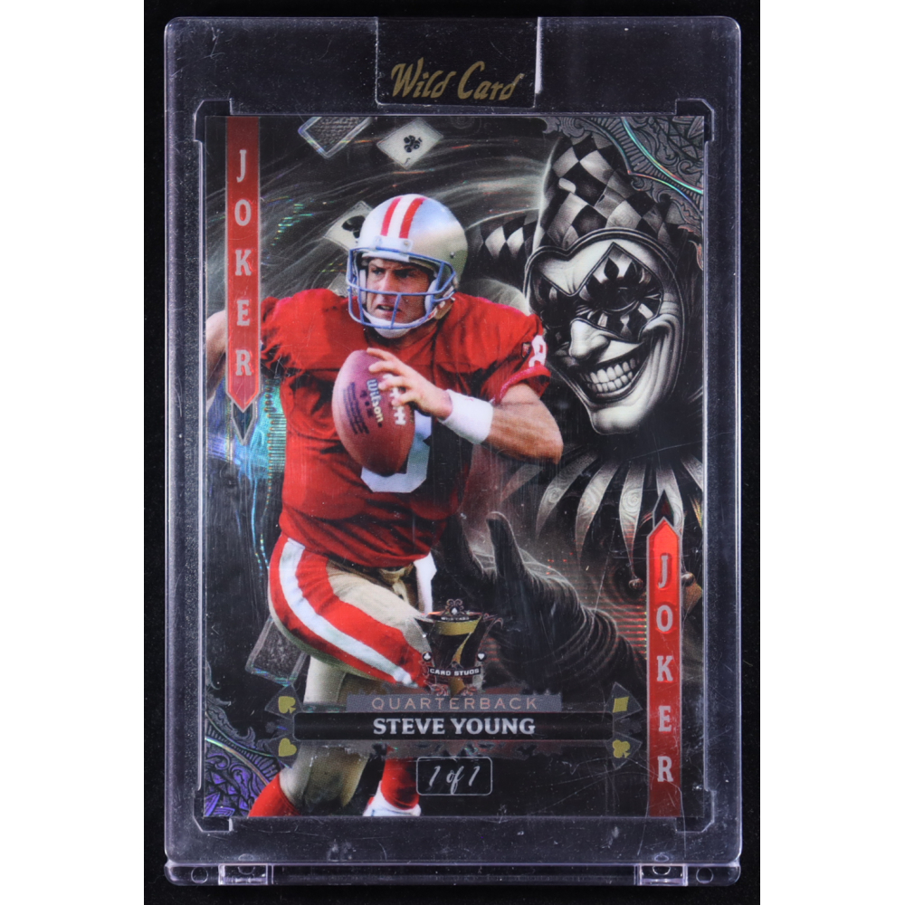 Steve Young 2024 Wild Card 7 Card Studs Joker #SY #1/1 at PristineAuction.com