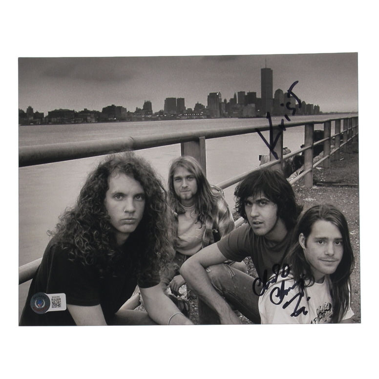 Chad Channing Signed 8x10 Photo (Beckett) at PristineAuction.com Chad Channing Signed 8x10 Photo (Beckett) at PristineAuction.com
