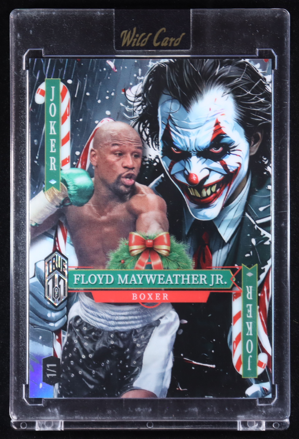 Floyd Mayweather 2025 Wild Card Jokers Wild Multi-Sport Christmas Jokers #FMNit05 #1/1 at PristineAuction.com Floyd Mayweather 2025 Wild Card Jokers Wild Multi-Sport Christmas Jokers #FMNit05 #1/1 at PristineAuction.com