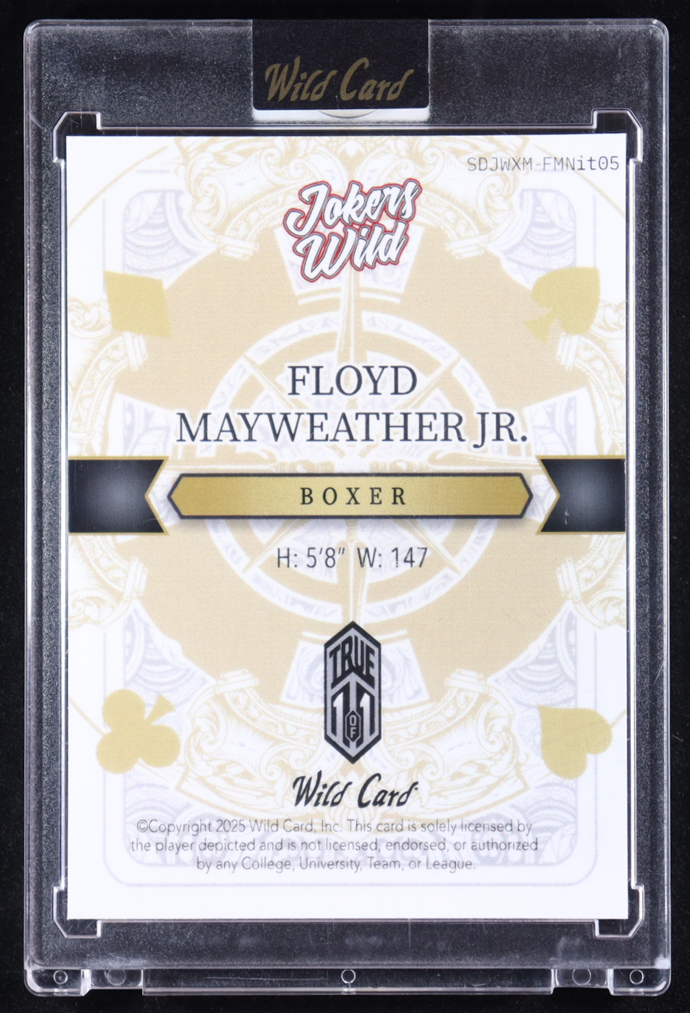 Floyd Mayweather 2025 Wild Card Jokers Wild Multi-Sport Christmas Jokers #FMNit05 #1/1 at PristineAuction.com Floyd Mayweather 2025 Wild Card Jokers Wild Multi-Sport Christmas Jokers #FMNit05 #1/1 at PristineAuction.com