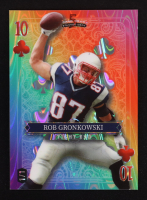 Rob Gronkowski 2024 Wild Card 5 Card Draw Stacked Deck 10 of Clubs Lava Rainbow #SDPCRGN #1/1 at PristineAuction.com