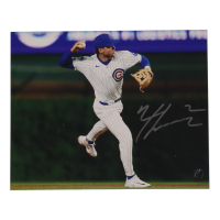 Nico Hoerner Signed Cubs 8x10 Photo (Wilder) at PristineAuction.com