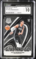 Victor Wembanyama 2023-24 Panini Mosaic Give And Go #12 RC (CGC 10) at PristineAuction.com