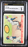 Hank Aaron 1959 Topps Aaron Clubs World Series Homer #467 (CSG 5) at PristineAuction.com