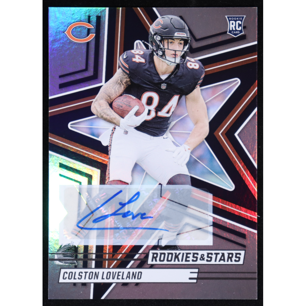 Colston Loveland 2025 Panini Rookies & Stars Auto #114 RC at PristineAuction.com