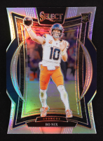 Bo Nix 2024 Select Prizm Silver Die Cut #30 RC at PristineAuction.com